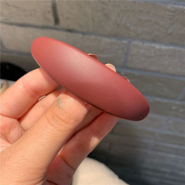 Elegant Matte Geometric Hair Clips for Women and Girls
