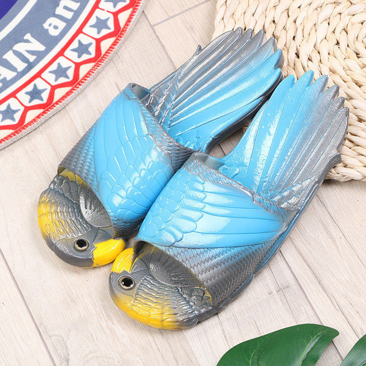 Cute Cartoon PVC Plastic Slippers for Parents and Kids