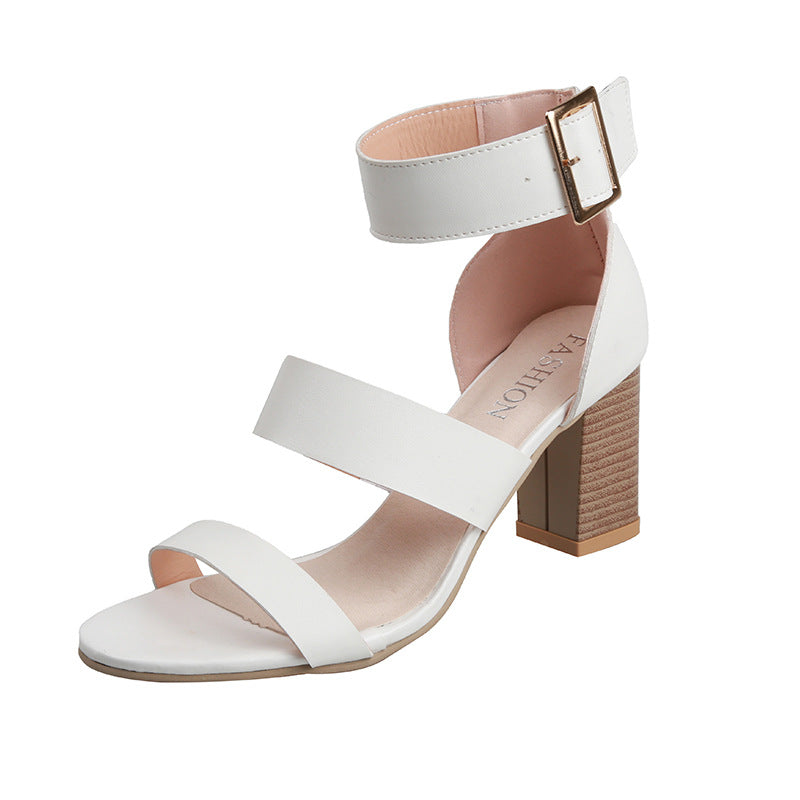 Women's Open Toe Thick Heel Fashion Sandals