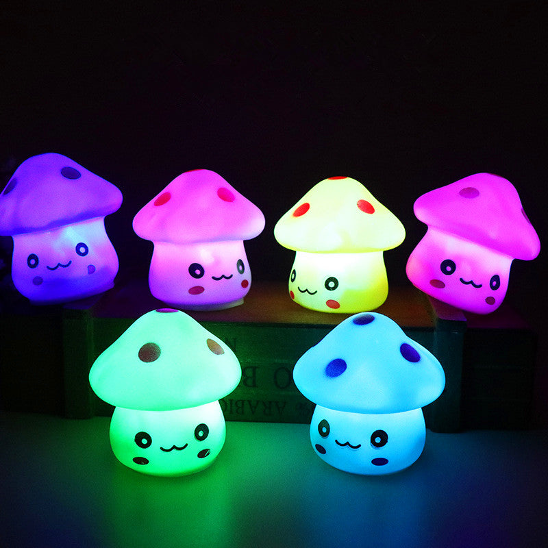 Creative Color-Changing LED Mushroom Night Light