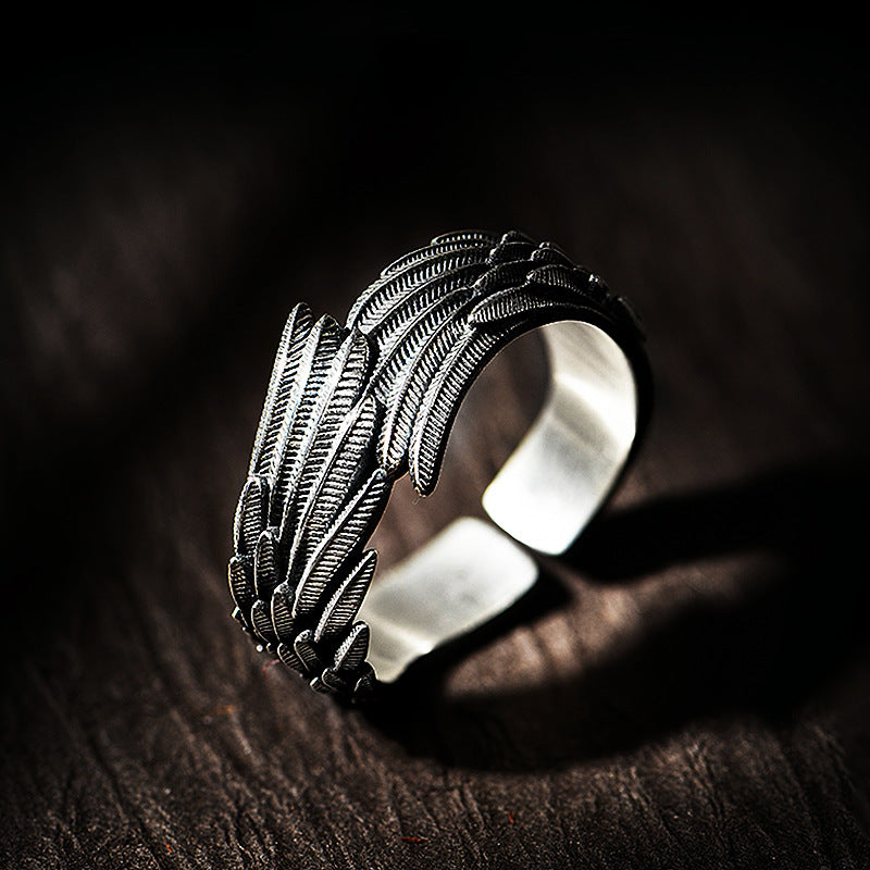 Angel Wing Open Ring for Men and Women Couple
